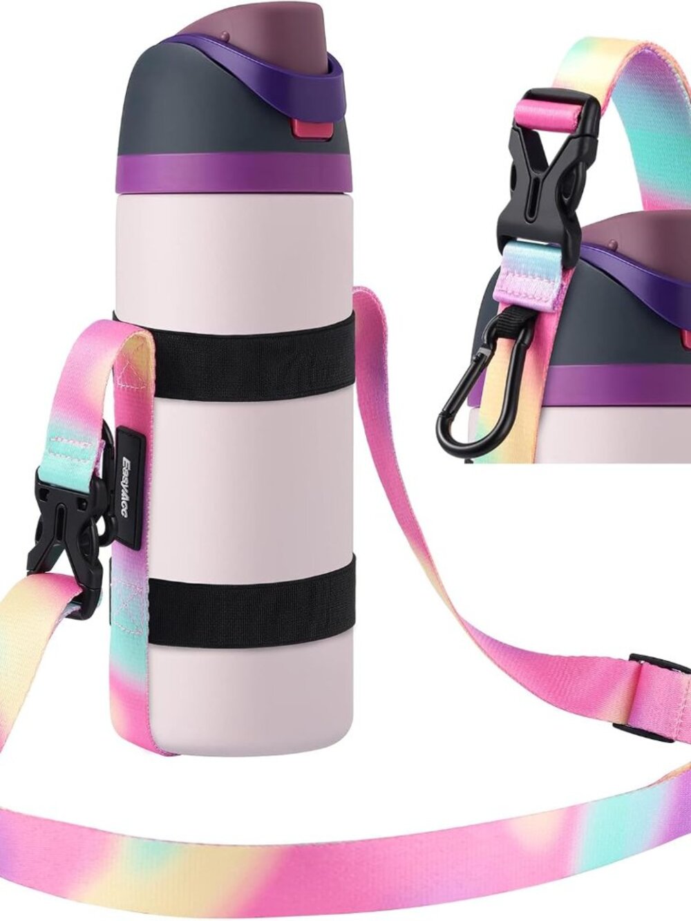 Water Bottle Holder Strap Sling, for Owala FreeSip 24 32 40 oz, Hydro Flask, Cir